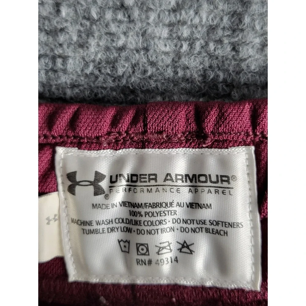 Under Armour Texas A&M Aggies Mens XL Athletic‎ Shorts Maroon White Gym Training